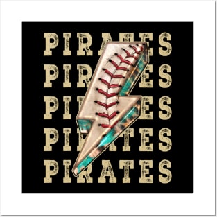 Aesthetic Design Pirates Gifts Vintage Styles Baseball Posters and Art